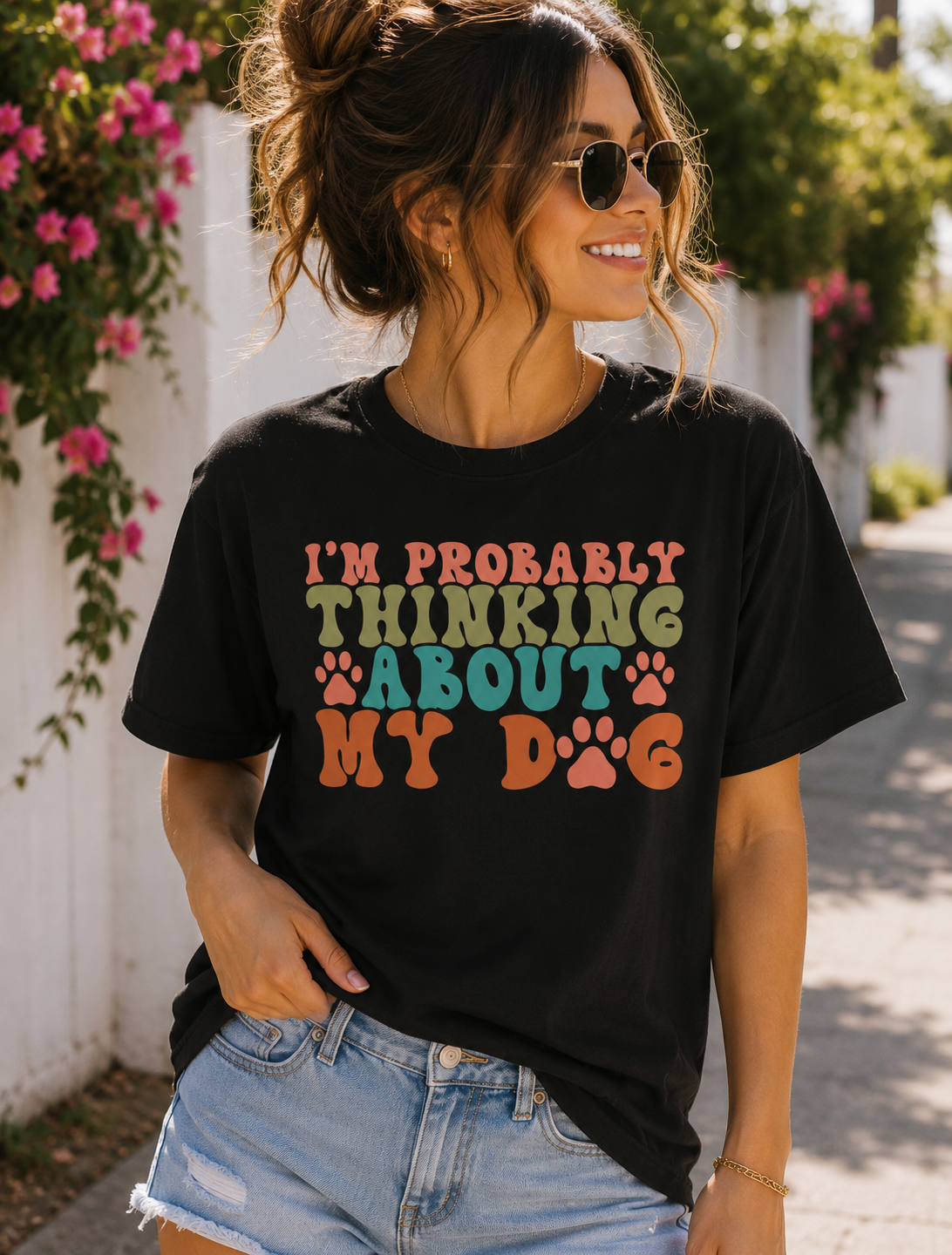 I'm Probably Thinking About My Dog Shirt